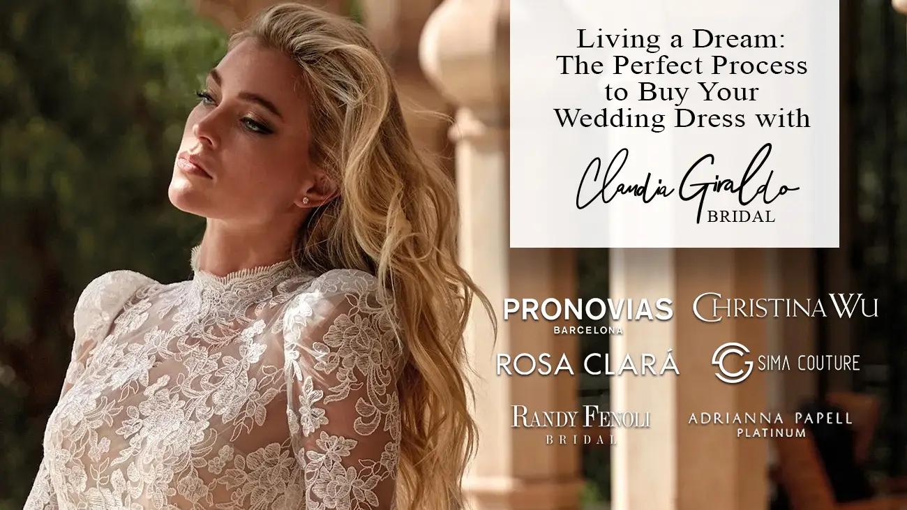 Buy your dream Wedding dress with Claudia Giraldo Bridal. Desktop Image